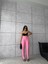 Eyesof Pantolon Kapalı Cep 3 Düğme Detaylı - Pembe 1