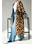 Eyesof Uzun Leopar Hırka - Camel-Mavi 6