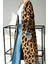 Eyesof Uzun Leopar Hırka - Camel-Mavi 10