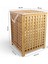Bambu Çamaşır Sepeti 62x45 cm Kulplu Taşınabilir Bezli DB-0041 6