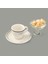 Kitchen Luna 2'li Espresso Fincanı - Krem / Siyah 5