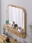 Raflı Kare 58 cm Koridor Dresuar Konsol Duvar Salon Banyo Ofis Çocuk Yatak Oda Raflı Aynası 3