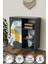 3 Raflı Tek Kapak Minimal Shape Çok Amaçlı Dolabı Mutfak Kiler Banyo Balkon Erzak Dolabı 1