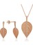 925 Ayar Gümüş Yaprak Ikili Set (BC-BD7CE3) 1