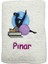 Kişiye Özel Nakışlı Pilates Temalı Spor ve Fitness Antreman Havlusu 50X90 cm 1