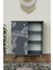 3 Raflı Tek Kapak Twisted Lines Çok Amaçlı Dolabı Mutfak Kiler Banyo Balkon Erzak Dolabı 3