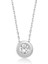 925 Ayar Gümüş Tek Taşlı Kadın Gümüş Kolye (BC-33F22F) 1