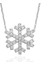 925 Ayar Gümüş Kar Tanesi Kadın Gümüş Kolye (BC-C1C163) 1