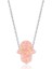 925 Ayar Gümüş Pembe Opal Fatma Ana Eli Kadın Gümüş Kolye (BC-76780A) 1