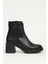 Siyah Yarım Topuklu Bot PC-55249 1