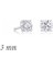 Gümüş Yuvarlak Tek Taş Zirkon Küpe - 3 mm (BC-E4EA0A) 1