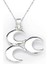 925 Ayar Gümüş Üç Hilal Kadın Gümüş Kolye (BC-7A780C) 1