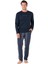 Erkek Uzun Kollu Bisiklet Yaka Pijama Takım 6095 1