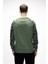 Deep Yeşil Crewneck Erkek Baskılı Sweatshirt 3