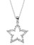 925 Ayar Gümüş Baget Taşlı Yıldız Kolye (BC-7D91AC) 1