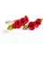 2942 El Yapımı Gelincik Çiçek Desenli Polimer Kil 2’li Set Klipsli Saç Tokası / 8 cm - 6 cm 1