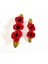 2942 El Yapımı Gelincik Çiçek Desenli Polimer Kil 2’li Set Klipsli Saç Tokası / 8 cm - 6 cm 2