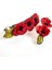 2942 El Yapımı Gelincik Çiçek Desenli Polimer Kil 2’li Set Klipsli Saç Tokası / 8 cm - 6 cm 3