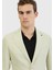 Bej Düz Zeroweight Slim Fit %100 Keten Takım Elbise 3