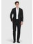 Siyah Düz Shirt Shoulder Slim Fit %100 Yün Ceket 2