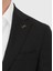 Siyah Düz Shirt Shoulder Slim Fit %100 Yün Ceket 4
