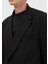 Siyah Düz Zeroweight Slim Fit Yün Karışımlı Takım Elbise 4