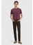 Kahverengi Düz Dokuma Slim Fit Casual Pamuk Karışımlı Pantolon 1