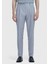 Açık Gri Düz Kumaş Slim Fit Casual %100 Yün Pantolon 2