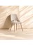 Orin 80X132 Mdf Açılabilir Meşe Masa 6 Krem Sandalye 4