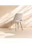 Orin 80X132 Mdf Açılabilir Meşe Masa 6 Krem Sandalye 5