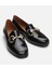 01Ayh290990A100 Deri Siyah Kadın Loafer 15