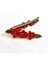 el Yapımı Taşlı Çiçek Desenli Polimer Kil 2’li Set Yan Saç Tokası / 7.5 cm 3