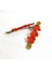 el Yapımı Taşlı Çiçek Desenli Polimer Kil 2’li Set Yan Saç Tokası / 7.5 cm 4