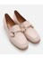 Kadın Deri Pudra Loafer 14