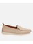 Kadın Deri Bej Loafer 13