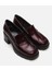 01AYH294730A780 Deri Bordo Kadın Loafer 14