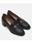 01AYH291040A100 HAKIKI Deri Siyah Kadın Loafer 14