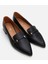 01AYH290820A100 Deri Siyah Kadın Loafer 14
