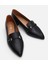01AYH290820A100 Deri Siyah Kadın Loafer 15