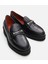 01Ayh291730A100 Deri Siyah Kadın Loafer 15