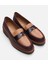 01AYH291760A737 Deri Bordo Kadın Loafer 14