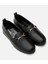 01AYH291480A100 HAKIKI Deri Siyah Kadın Loafer 14