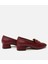 01AYH293440A780 Deri Bordo Kadın Loafer 16