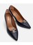 01AYH294360A680 Deri Lacivert Kadın Stiletto 15