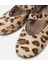 Kadın Deri Mary Jane Leopar Desenli Babet 16