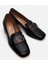 01AYH293440A100 HAKIKI Deri Siyah Kadın Loafer 15