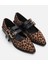 Kadın Mary Jane Leopar Desenli Loafer 14