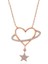 925 Ayar Gümüş Rose Kalp Yıldız Kadın Kolye (BC-7C99F0) 5