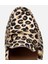 01AYH303610A133 KADIN Deri Siyah Leopar Desenli Günlük Loafer 16