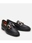 01AYH303940A100 Deri Siyah Kadın Tokalı Loafer 14